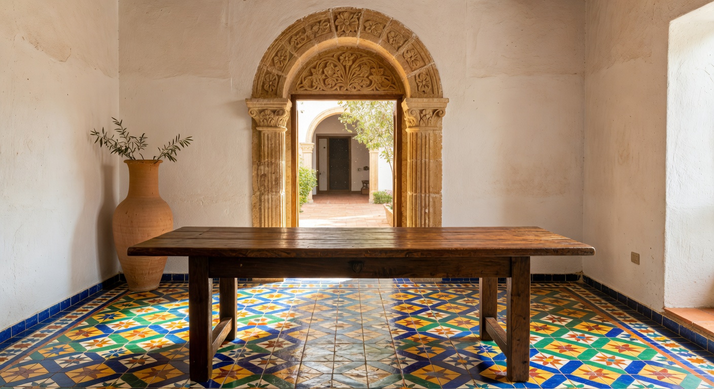 Entrada con arco andaluz